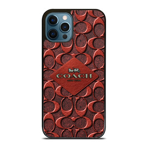 COACH NEW YORK PATTERN BROWN iPhone 12 Pro Max Case